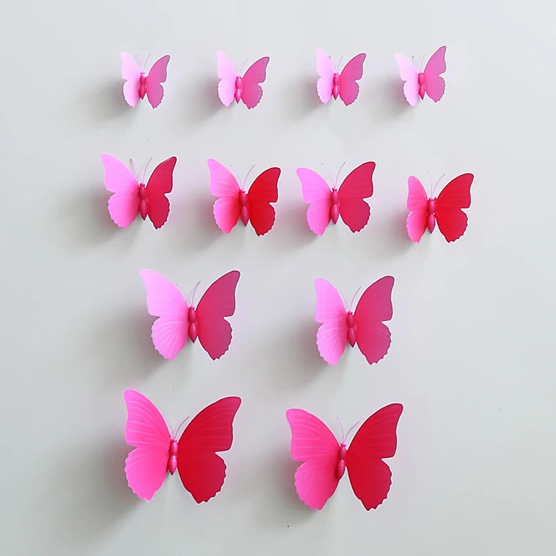 12Pcs 3D Butterfly Wall Stickers for Christmas Decor - Image 8