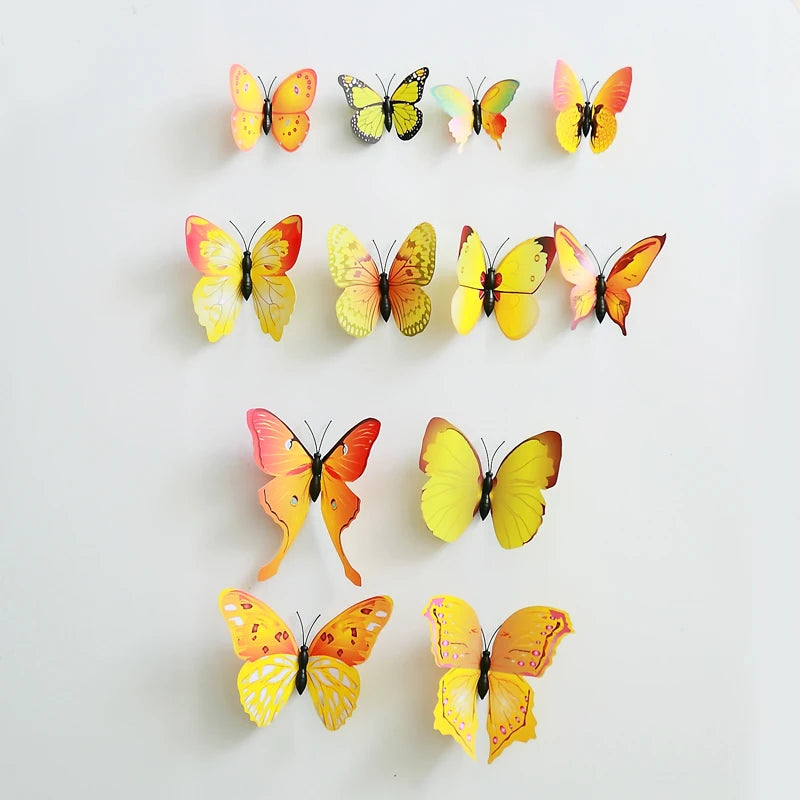 12Pcs 3D Butterfly Wall Stickers for Christmas Decor - Image 2