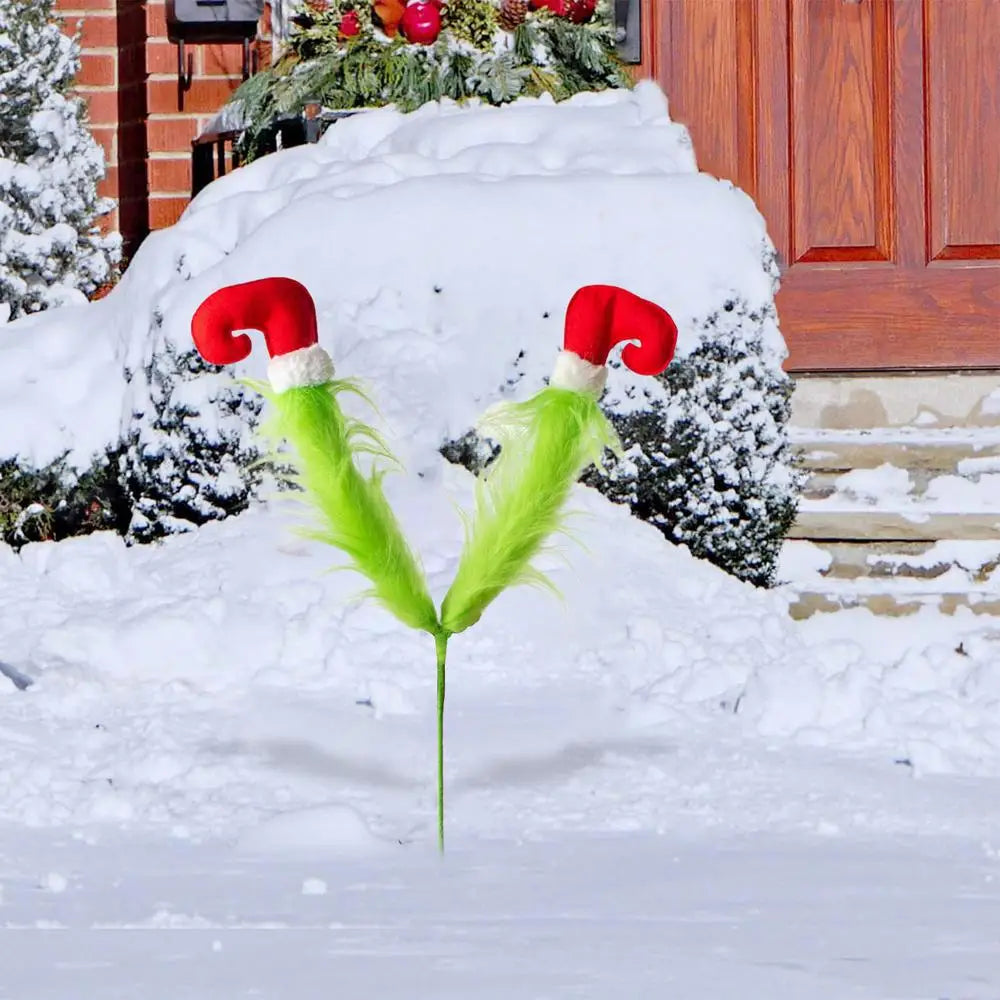Festive Green Elf Leg Tree Decoration - Image 11