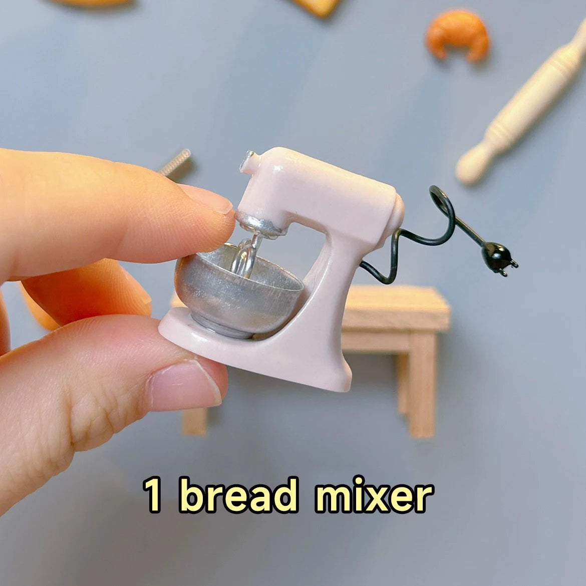 Festive 3D Mini Bread Mixer Refrigerator Magnet - Image 8