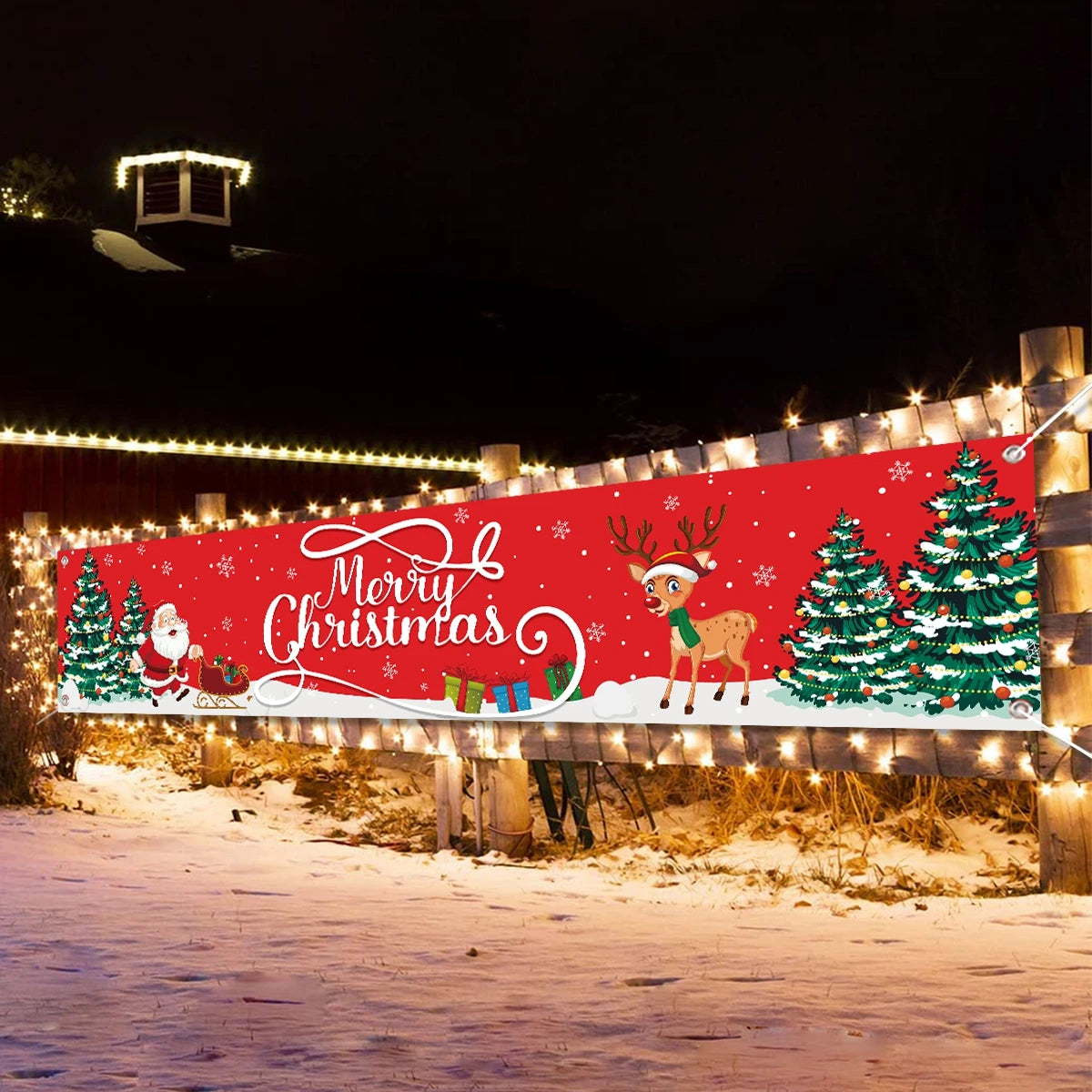Charming Christmas Outdoor Banner for Holiday Cheer - Image 15