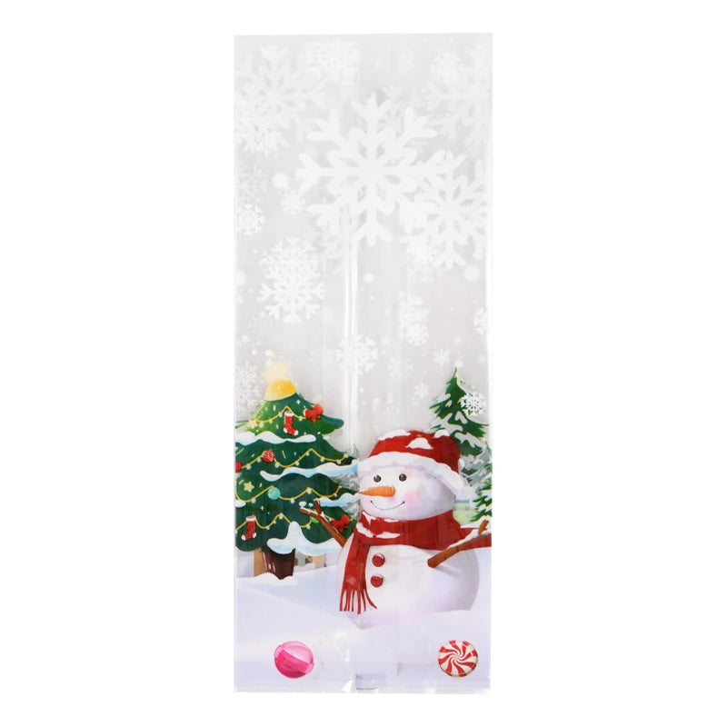 25/50PCS Snowman Christmas Cookie Gift Bags - Image 21
