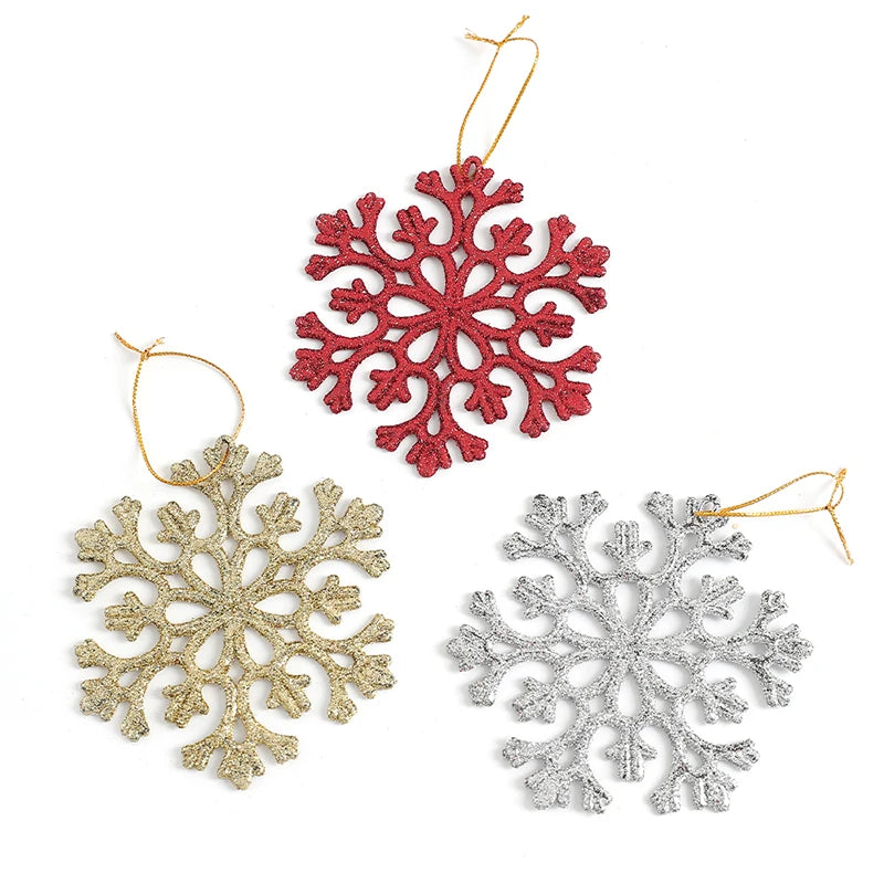 Elegant Gold & Silver Snowflake Christmas Decor - Image 10