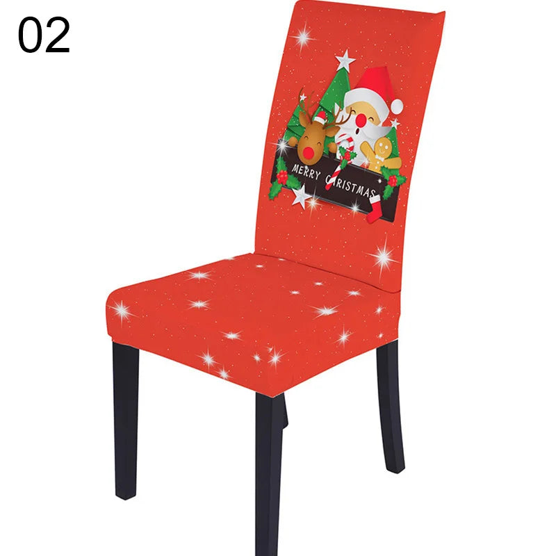 Festive Santa & Snowman Christmas Chair Covers - Image 4