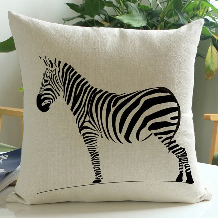 Festive Wild Animal Throw Pillows for Christmas - Image 4