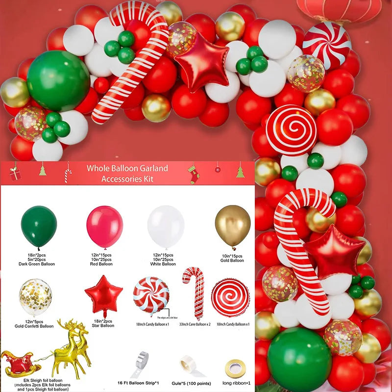 Festive Christmas Balloon Decor for Holiday Celebrations - Image 6