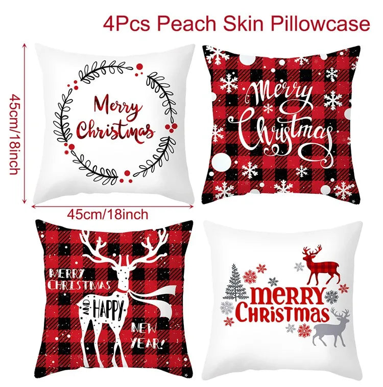 45cm Merry Christmas Cushion Cover - Festive Home Decor - Image 23