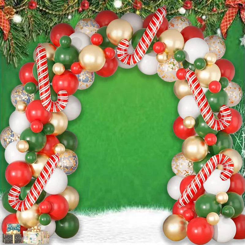 Festive Christmas Balloon Decor for Holiday Celebrations - Image 3
