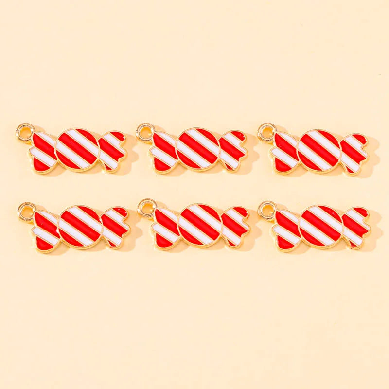 45Pcs Cartoon Christmas Enamel Charms for DIY Jewelry - Image 12