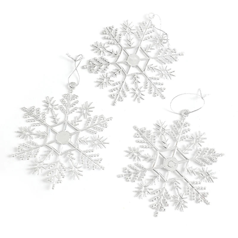 Elegant Gold & Silver Snowflake Christmas Decor - Image 5