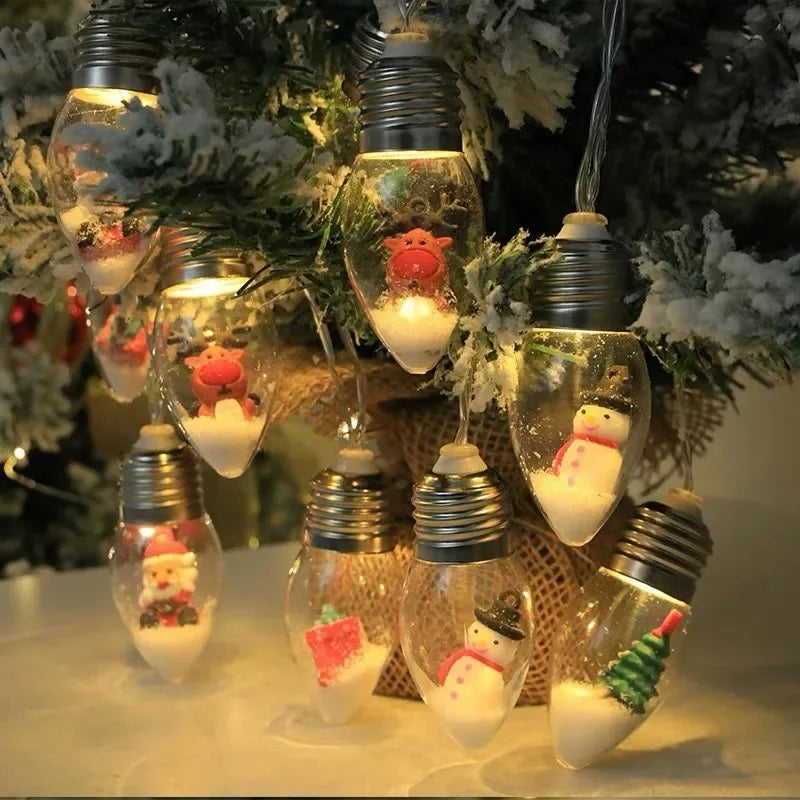 Charming Santa Claus LED String Lights for Christmas - Image 4