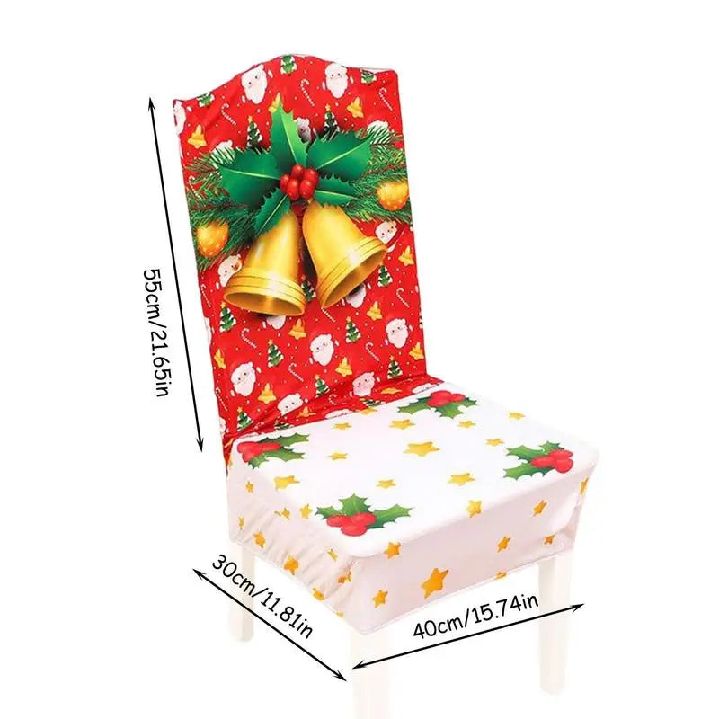 Festive Reusable Christmas Dining Chair Covers - Image 7