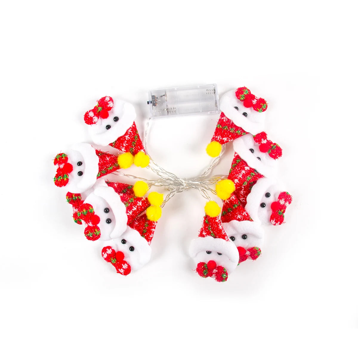 Enchanting Christmas LED String Lights: Santa & Snowflakes - Image 32