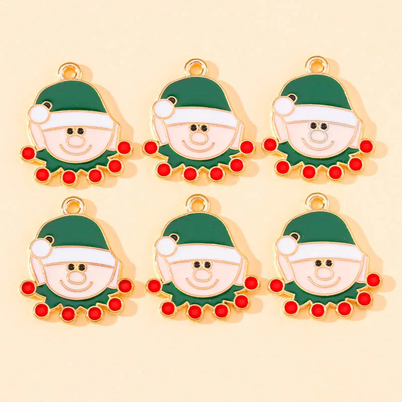 45Pcs Cartoon Christmas Enamel Charms for DIY Jewelry - Image 18