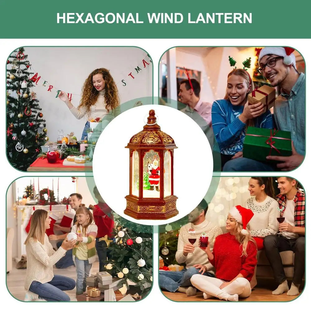 Glittering Christmas Lanterns: Retro Snowman Night Light - Image 15