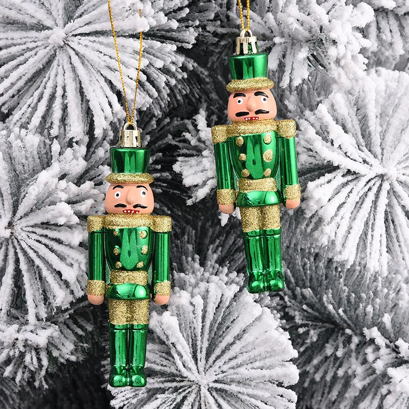Adorable Painted Walnut Soldier Christmas Ornament - Image 2