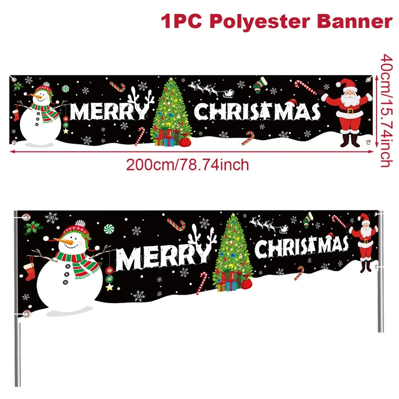 Charming Christmas Outdoor Banner for Holiday Cheer - Image 4