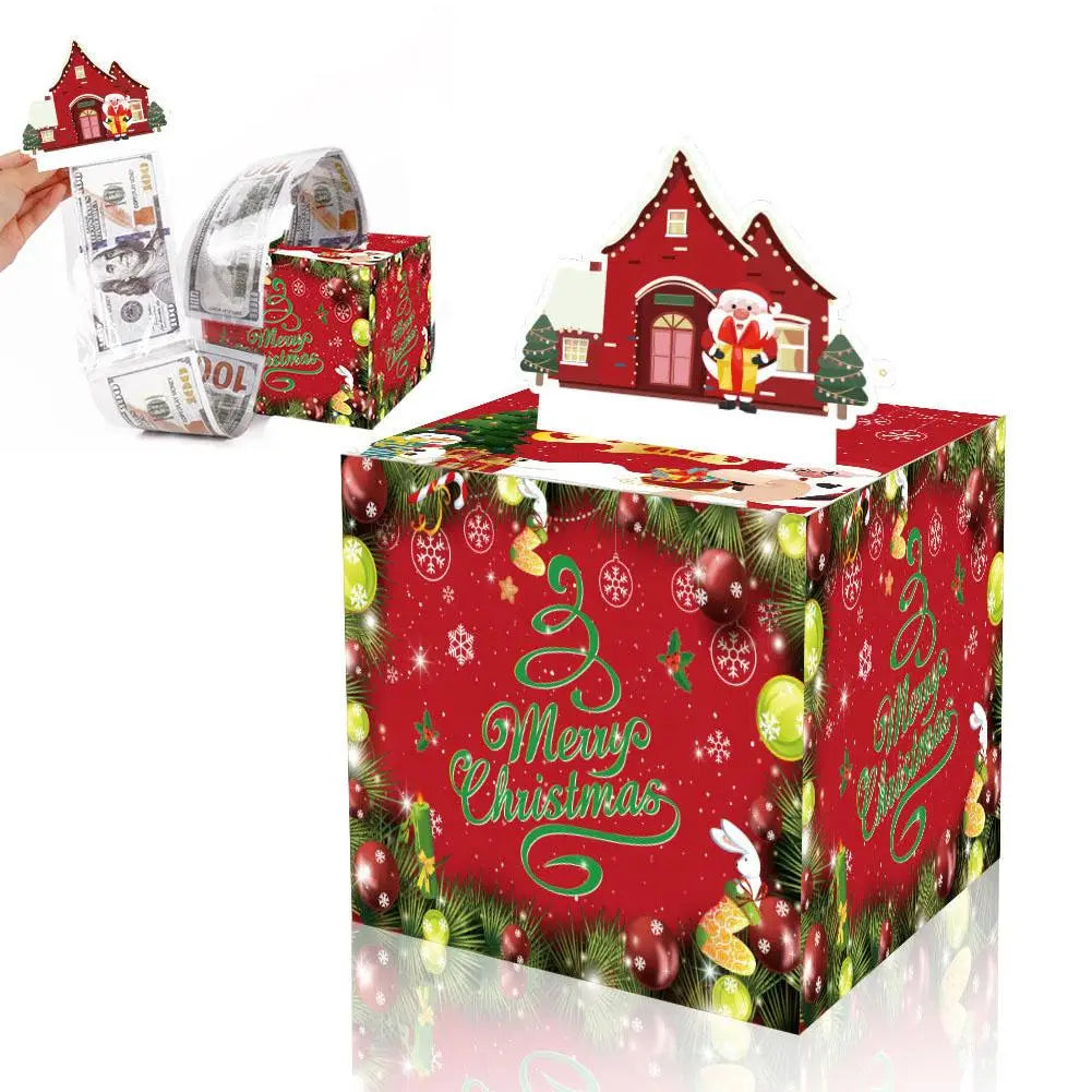 Festive Cash Box for Christmas & Birthdays
