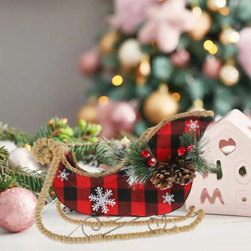 Charming Sleigh Ornament for Christmas Table Decor - Image 10