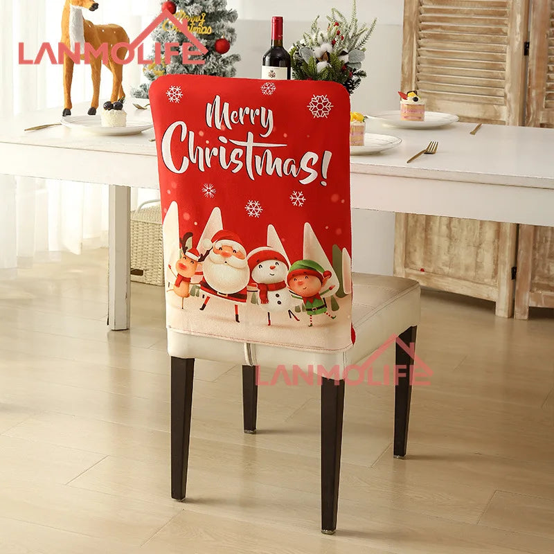 Festive Stretchable Christmas Chair Covers - Easy Care! - Image 8