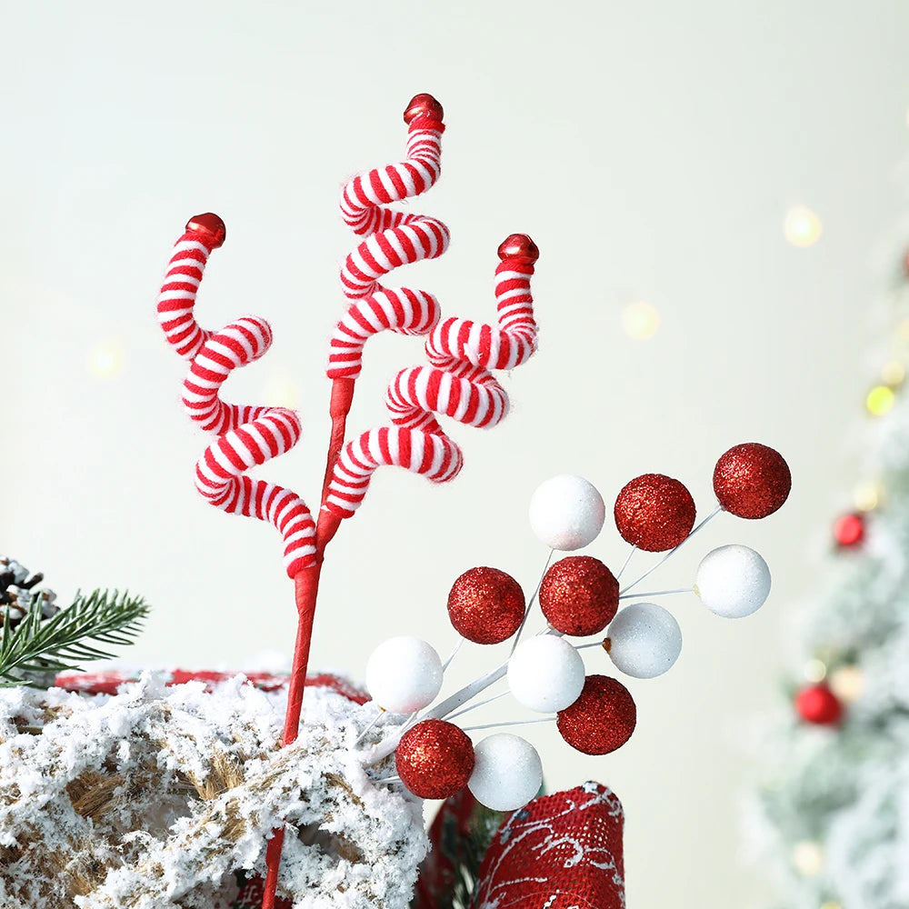 Red & White Bell Candy Christmas Ornaments - Image 14