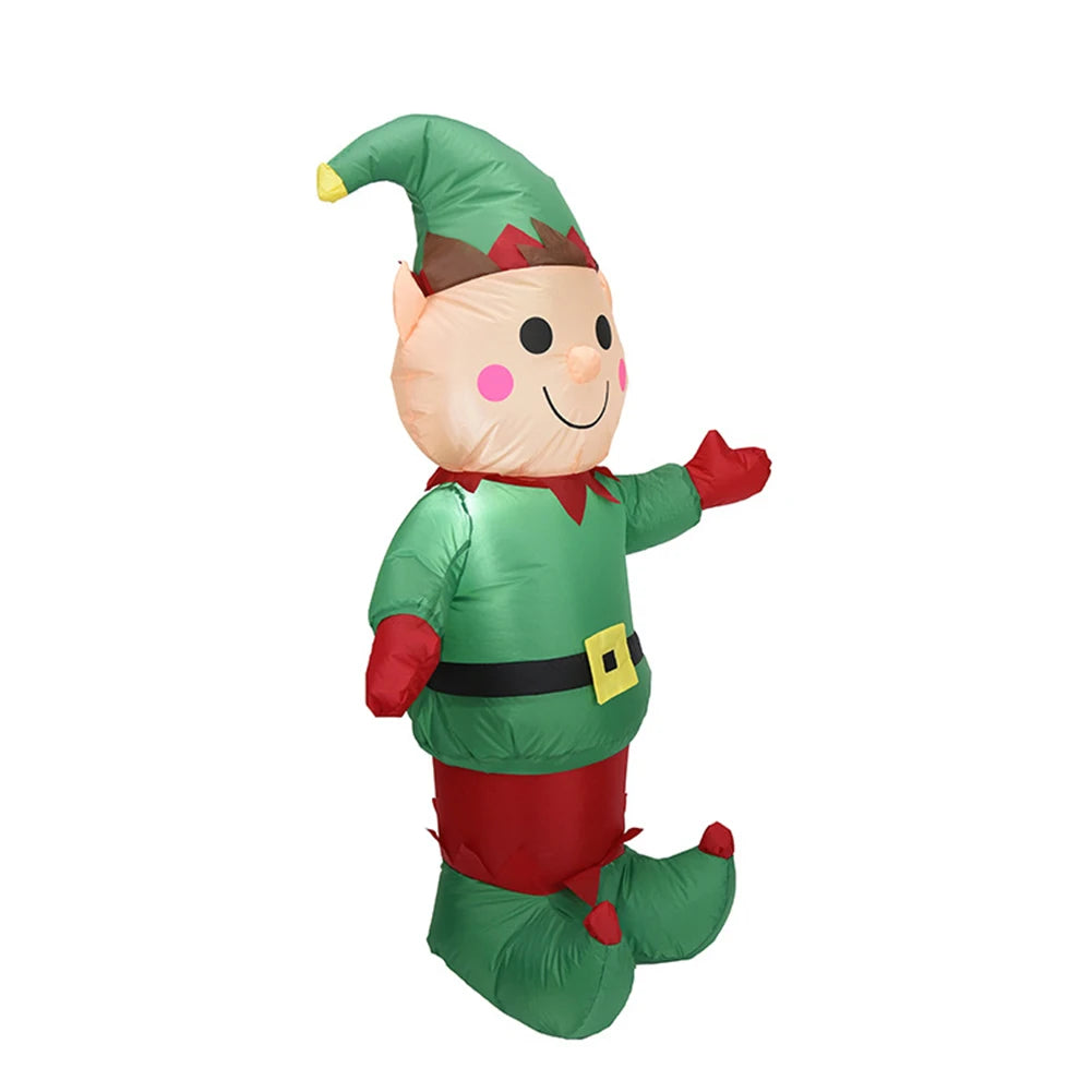 Giant Inflatable Elf with LED Lights for Christmas - Image 12