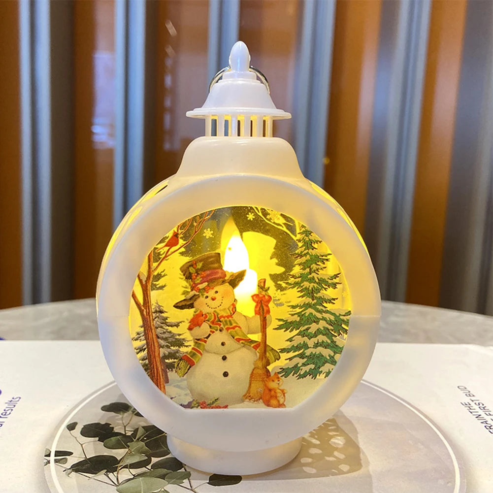 Festive Portable Christmas Night Light Lantern - Image 13