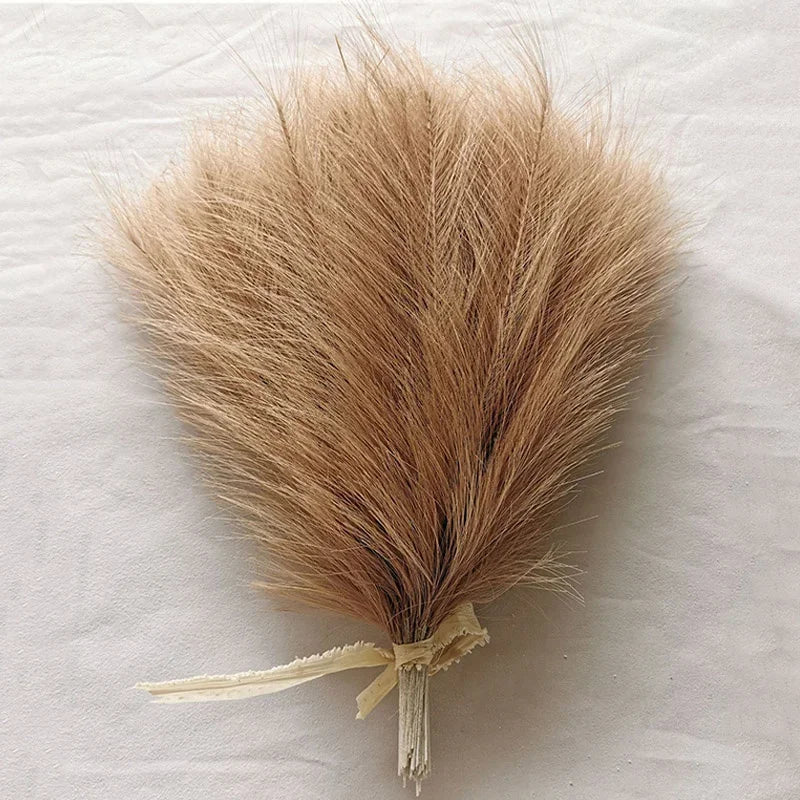 10pcs Faux Pampas Grass Bouquets for Festive Decor - Image 2