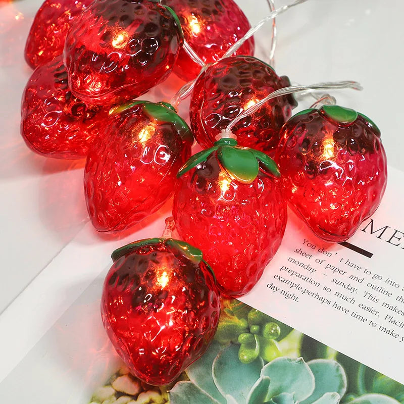 6.5FT Strawberry Fairy Lights for Christmas Decor - Image 14