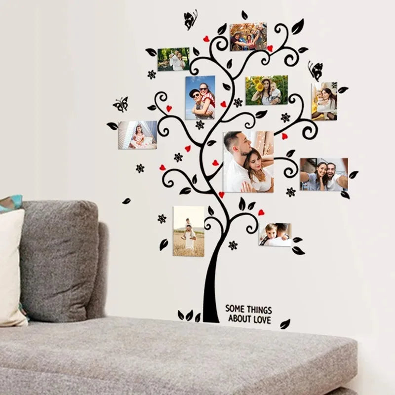 Charming Christmas Tree Mirror Wall Decals - Image 8