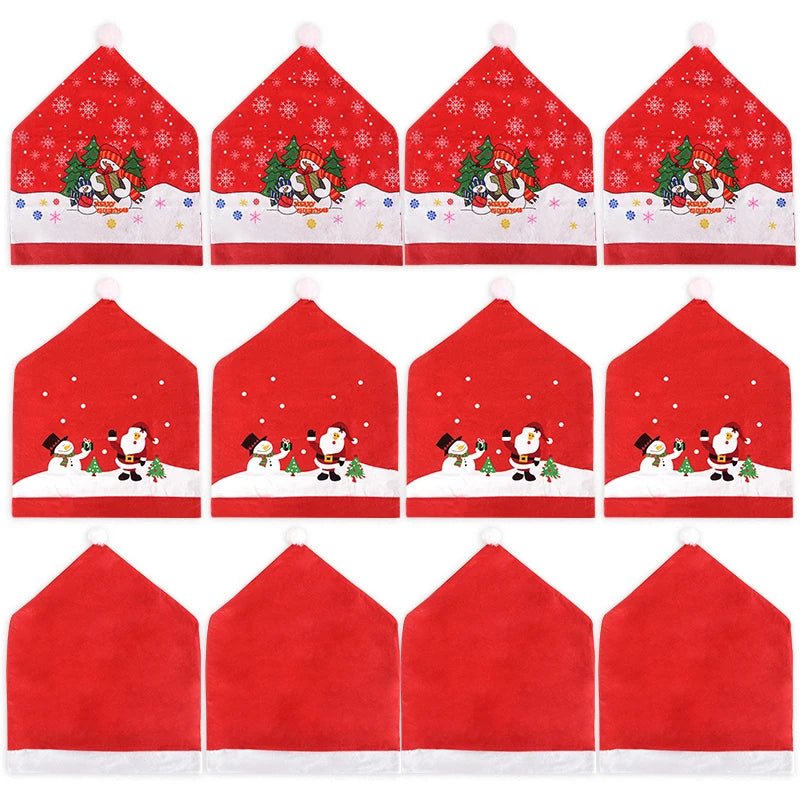 Charming Snowman & Santa Chair Covers for Christmas - Image 5