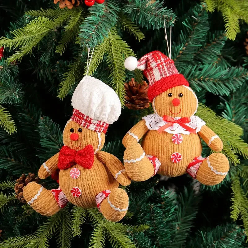 Charming Gingerbread Man Christmas Ornament Set - Image 5