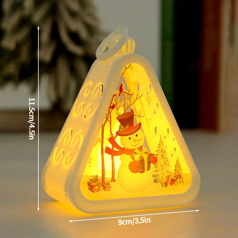 Festive Christmas Light Lanterns for Holiday Decor - Image 2