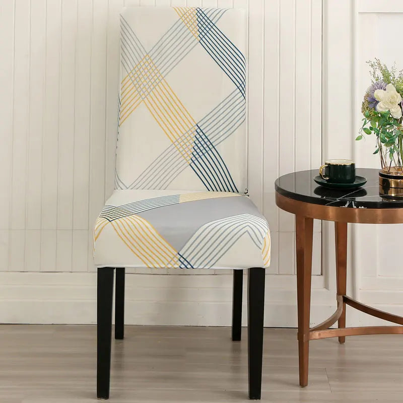Festive Elastic Chair Covers for Christmas Gatherings - Image 24