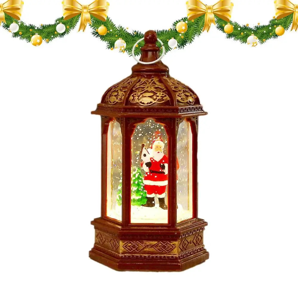 Glittering Christmas Lanterns: Retro Snowman Night Light - Image 16