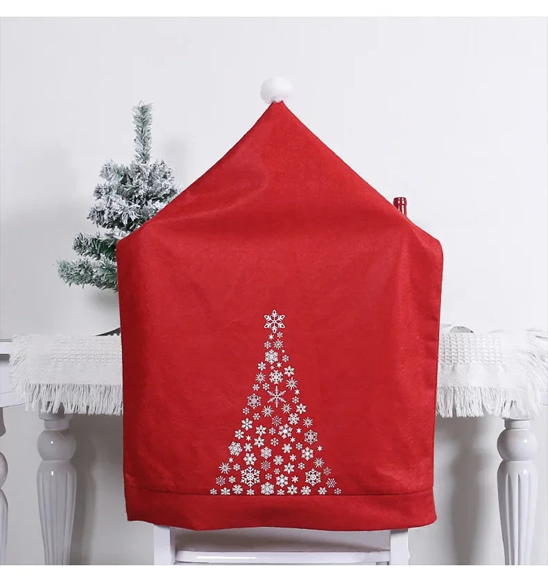 Festive Big Hat Snowman Christmas Chair Cover - Image 24
