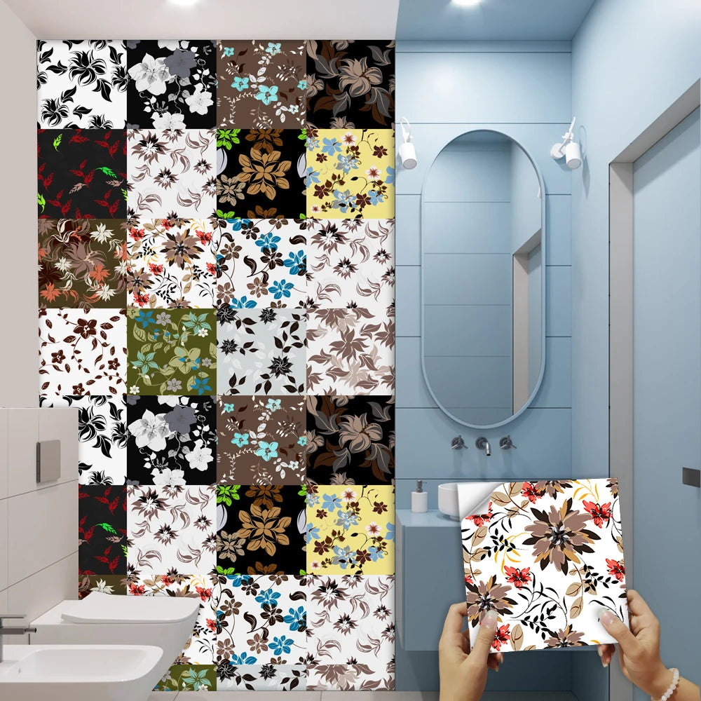 16-Piece Matte Waterproof Christmas Wall Stickers - Image 126