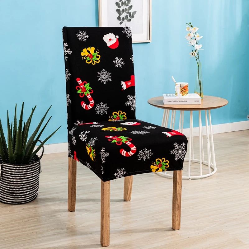 Festive Stretch Chair Covers for Holiday Dining - Image 26