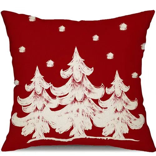 Charming Red Christmas Pillow Covers for Cozy Decor - Image 4