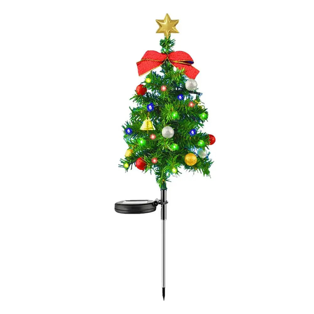 Waterproof Solar Christmas Tree Stake Lights - Image 2