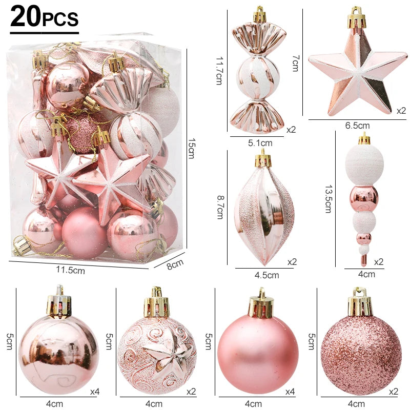 Charming Red Candy Cane Christmas Tree Ornaments Set - Image 12