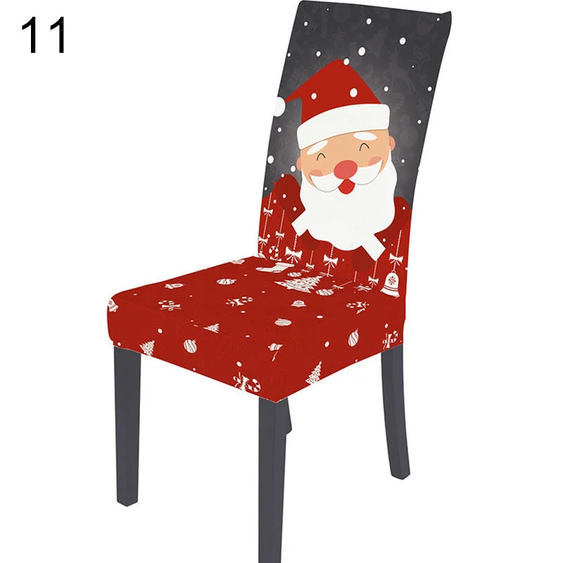 Festive Santa & Snowman Christmas Chair Covers - Image 23