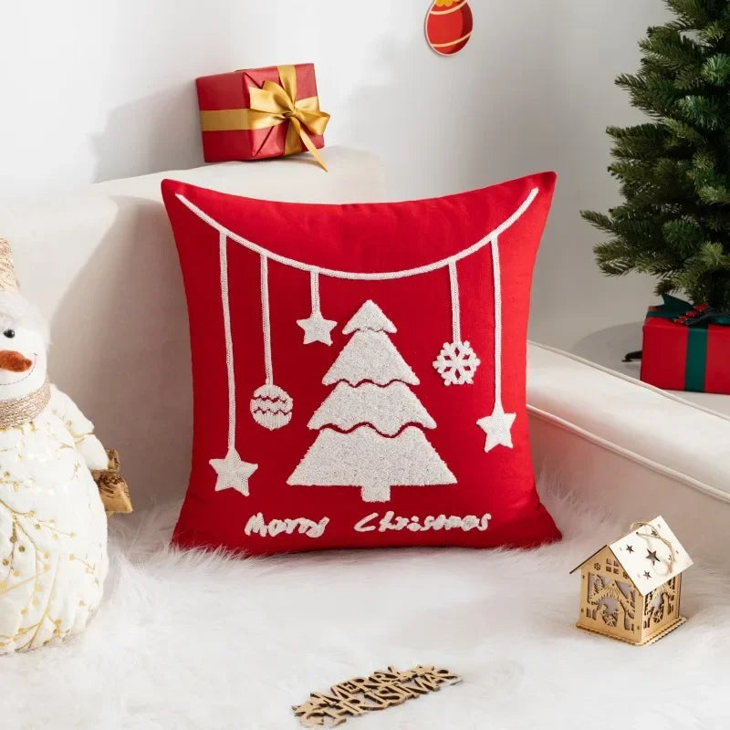 Charming Santa Claus Christmas Pillow Cover - Image 7