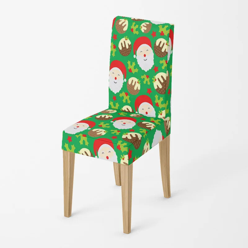 Elegant Elastic Chair Covers for Holiday Dining - Image 4