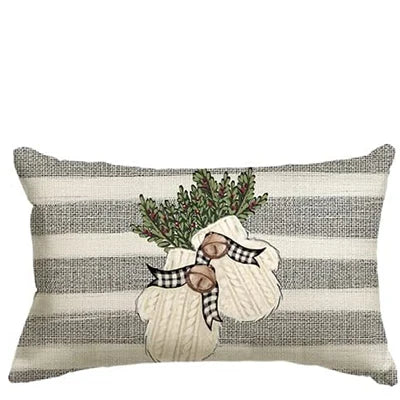 Festive Snowman & Reindeer Pillow Case - 30x50cm - Image 4