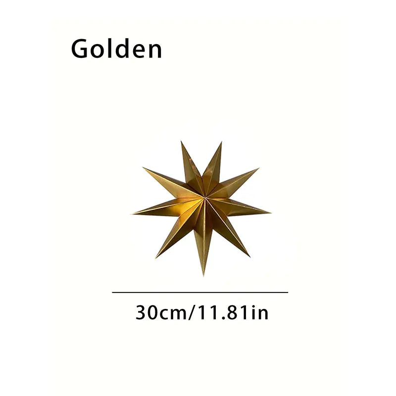 Festive Nine-Pointed Origami Star Hanging Decor - Image 6