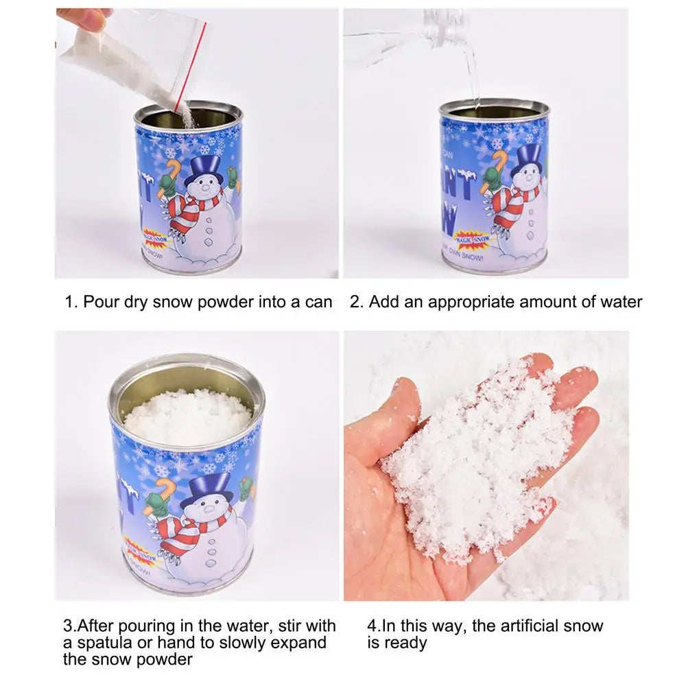 Festive 6-Piece Resin Snow Canister Set - Image 12