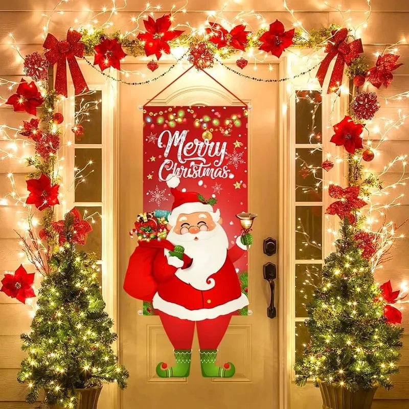 Festive Merry Christmas Door Banner Decoration - Image 3