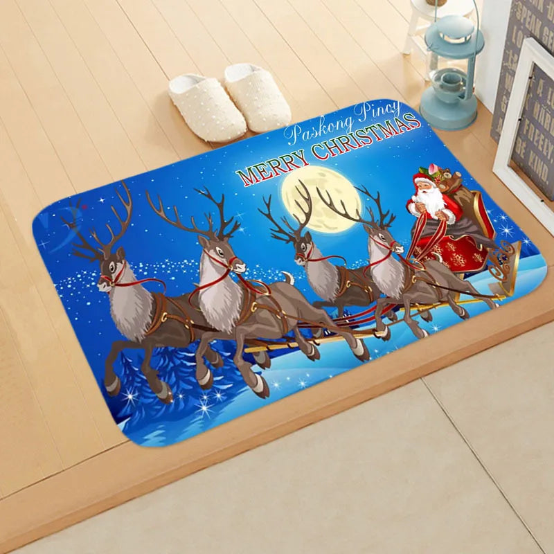 Festive Santa Claus Welcome Doormat for Christmas - Image 12