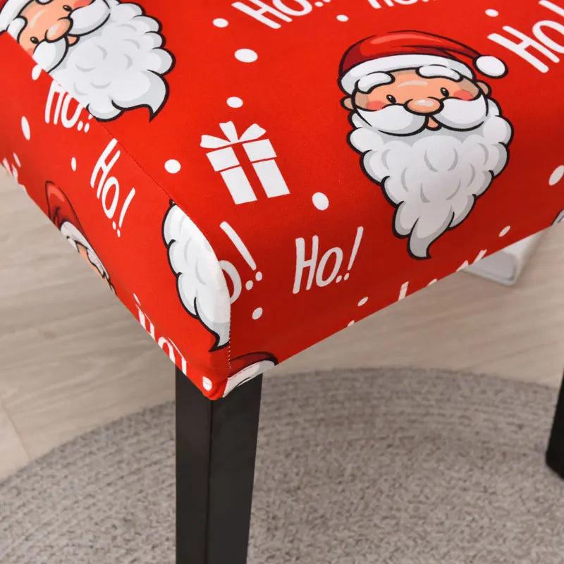 Festive Elastic Chair Covers for Holiday Cheer - Image 38